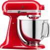 KitchenAid KSM150FEER Value Bundle Artisan 5 Quart Stand Mixer, Empire Red